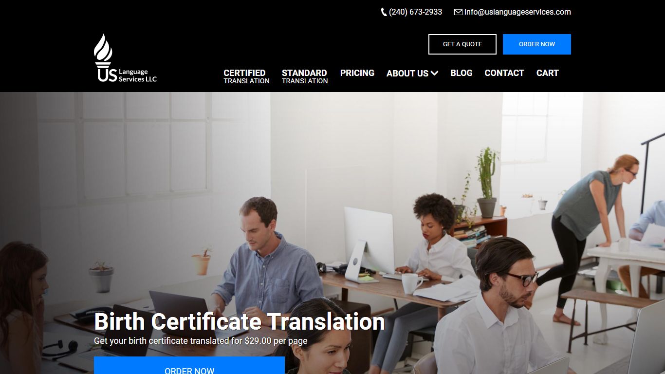 Birth Certificate Translation - U.S. Language Services
